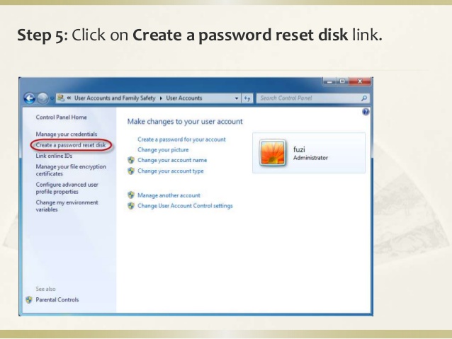 Windows 7 Password Reset Usb