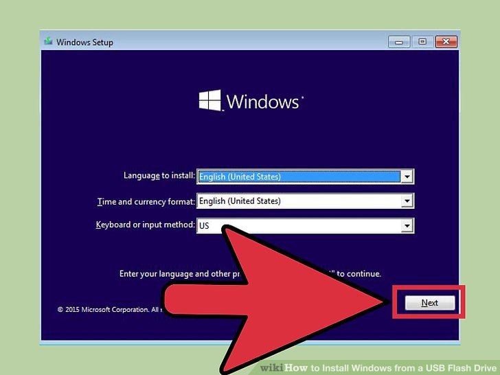 Install Flash Drive Windows 10